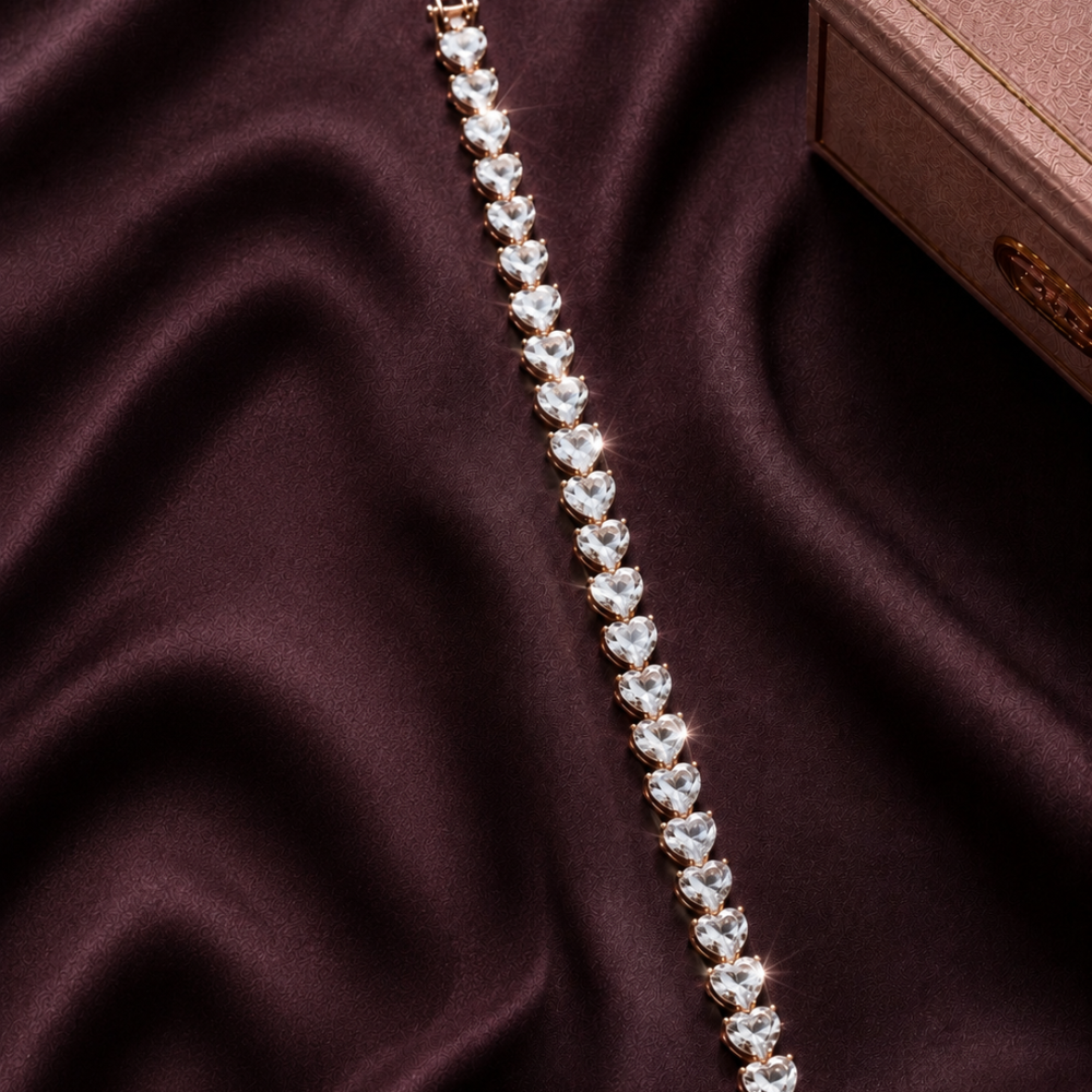 Heart Glow Tennis Bracelet